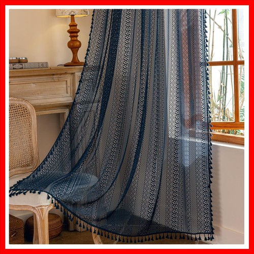Tende boho blu navy lunghe - tende,