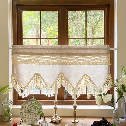 Boho valances pizzo - valances, uncinetto